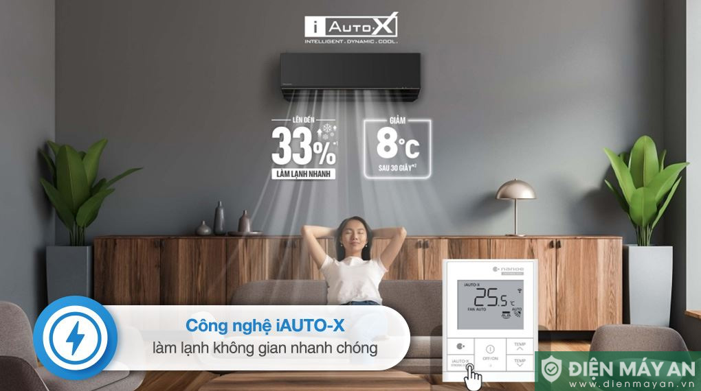 Điều hòa Panasonic Inverter 12000 BTU 1 chiều CU/CS-AU12BKH-8 - Mẫu mới 2025